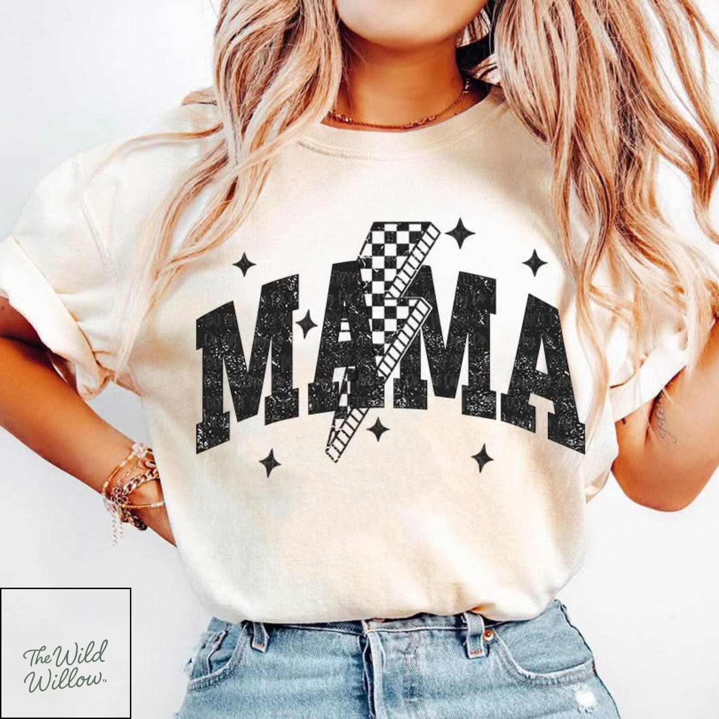 Mama Lightning Bolt Graphic