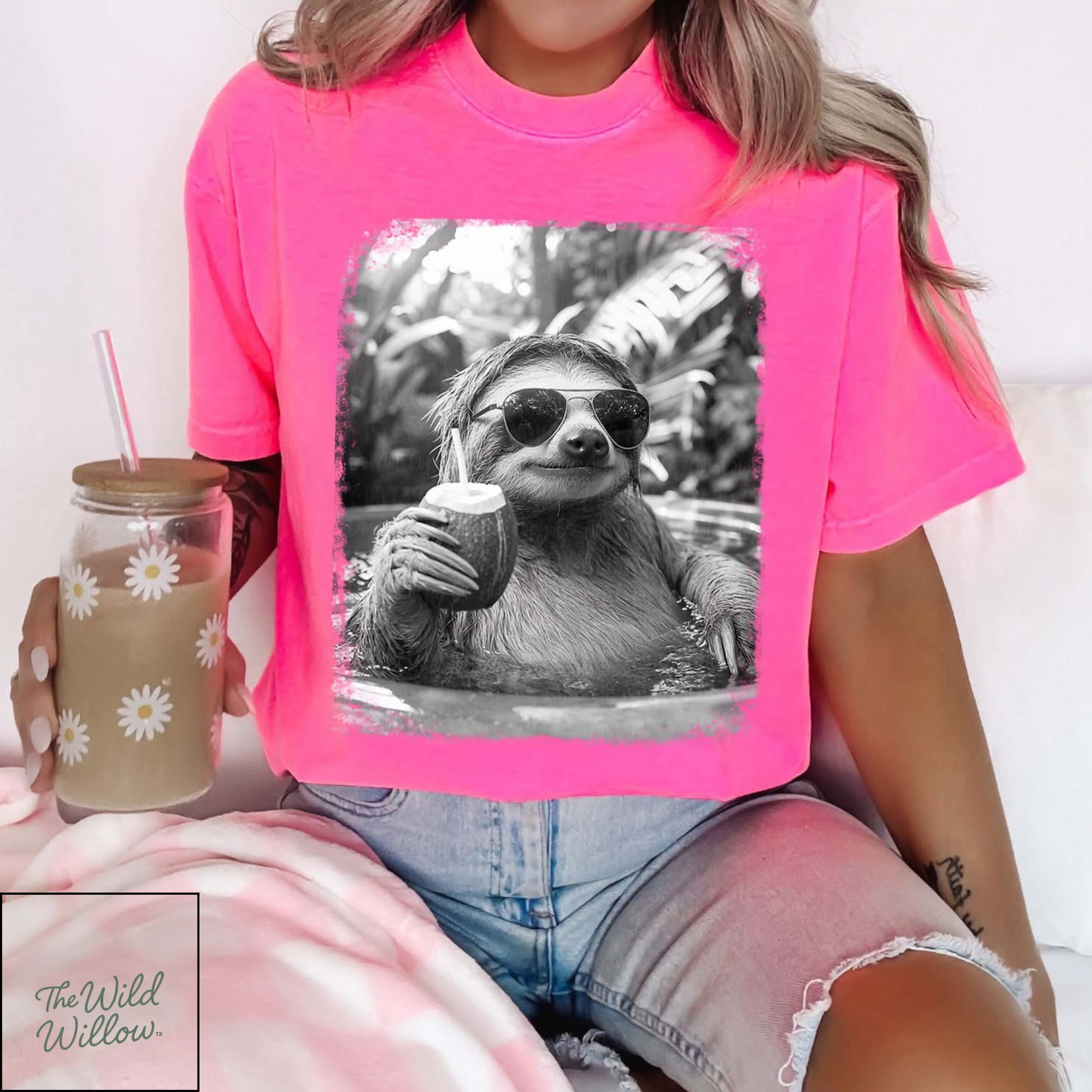 Summer Sloth Graphic