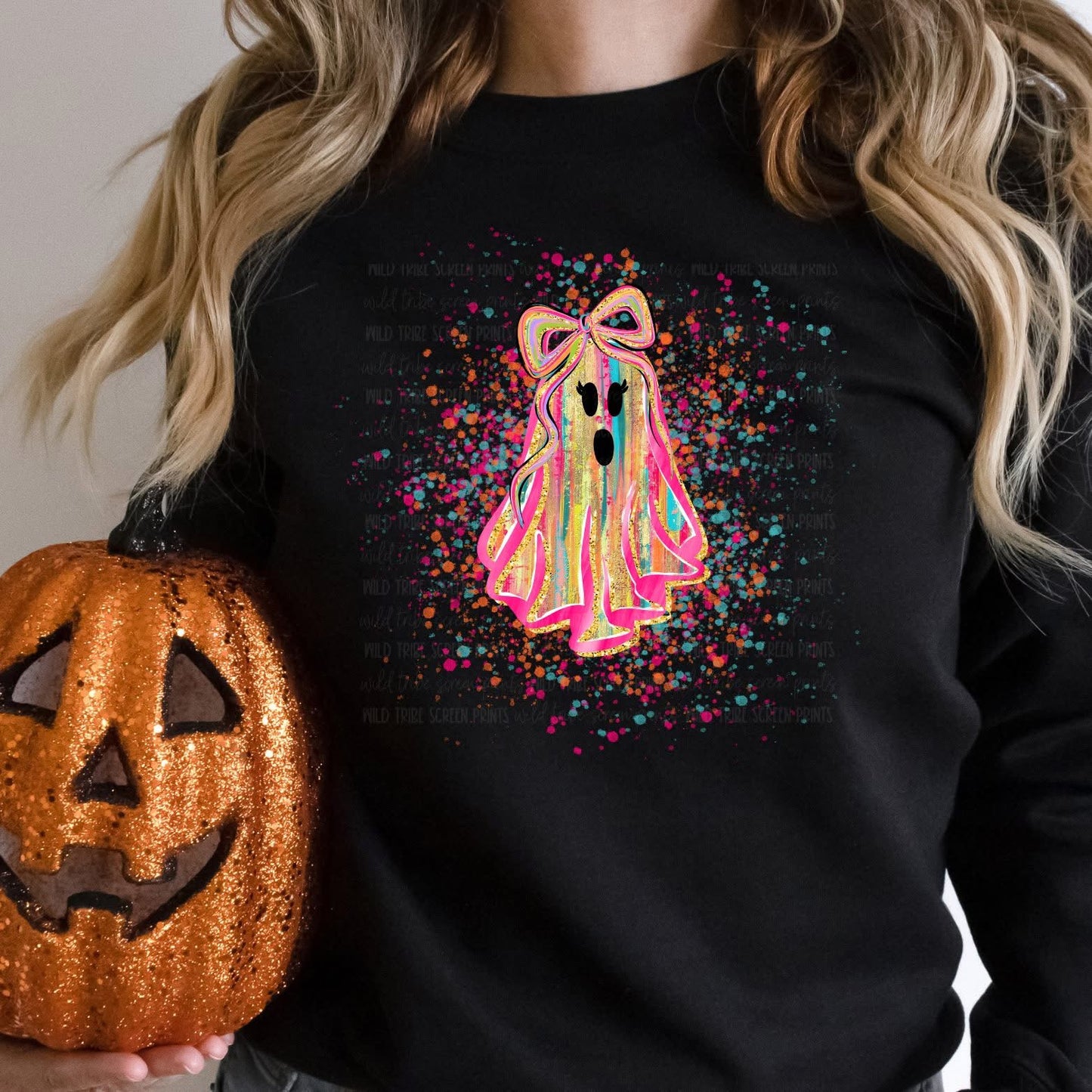 Paint Splatter Ghost Graphic