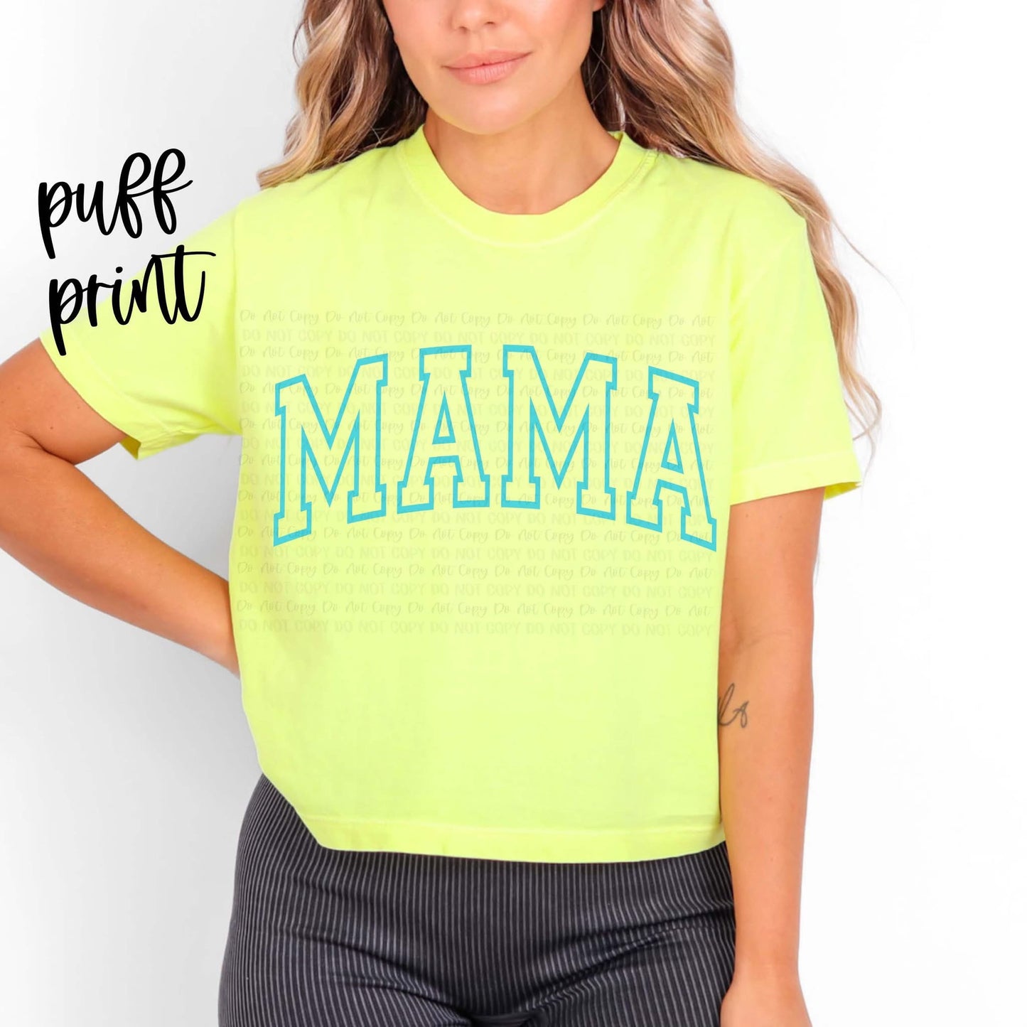 MAMA Outline Puff Graphic