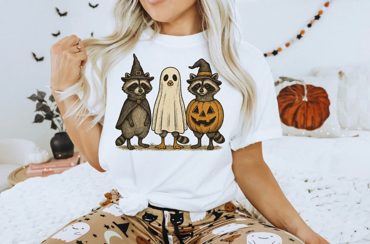 Halloween Raccoon Graphic