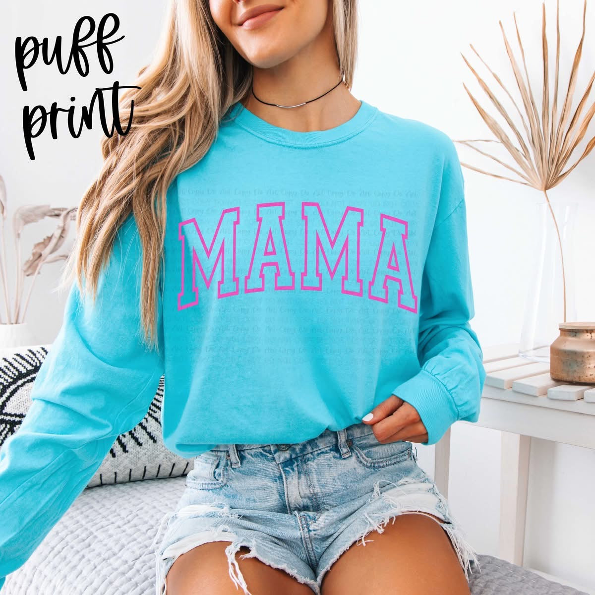 MAMA Outline Puff Graphic