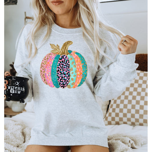 Colorful Cheetah Pumpkin