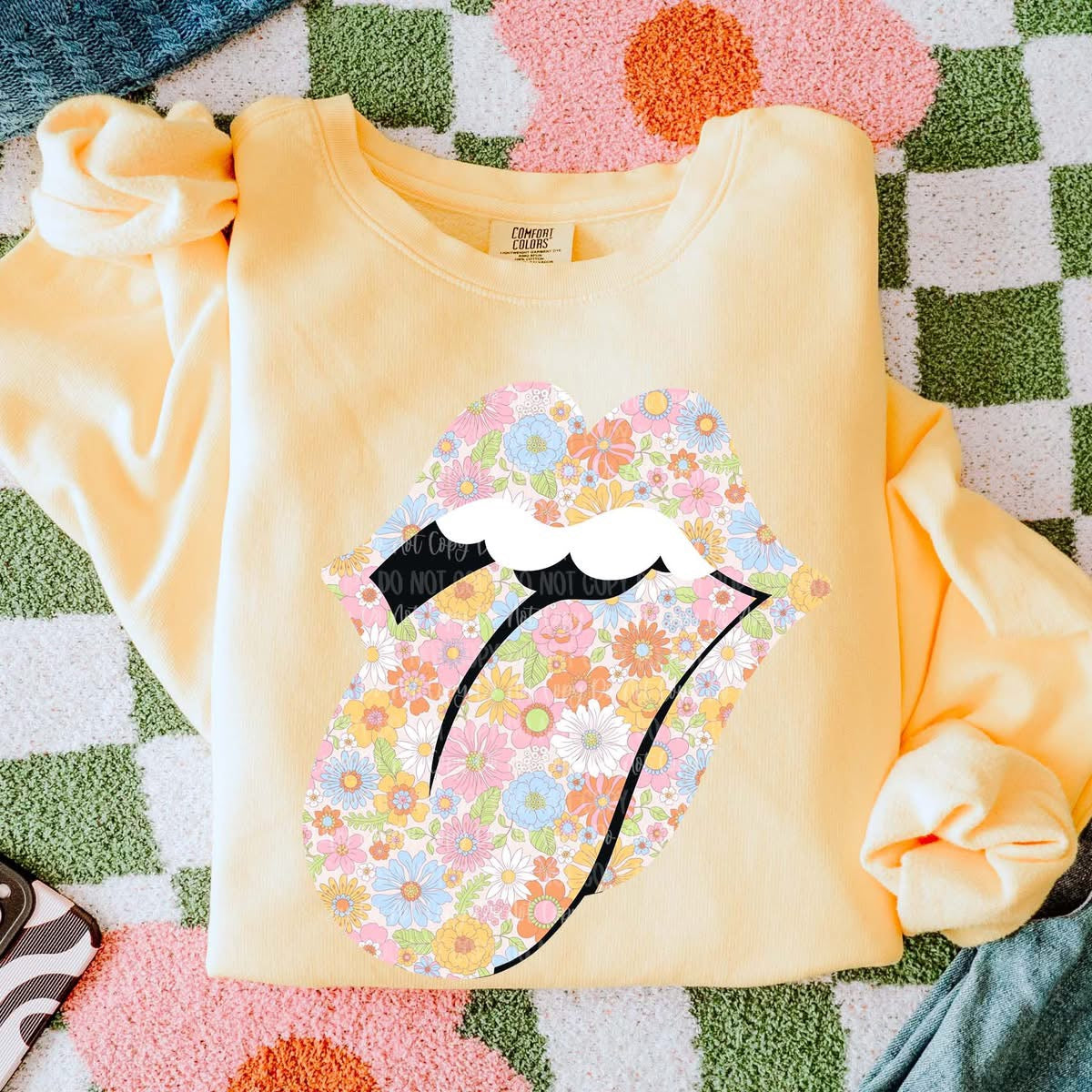 Floral Lips Graphic