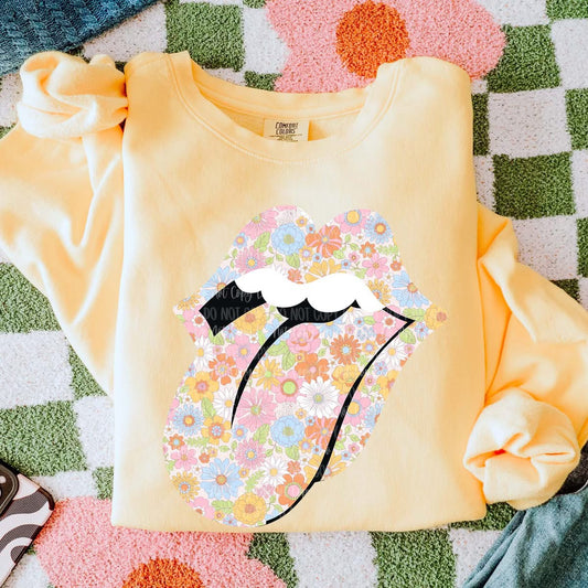 Floral Lips Graphic