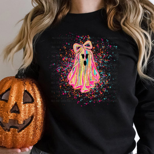 Paint Splatter Ghost Graphic