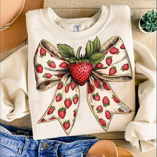 Strawberry Bow Graphic