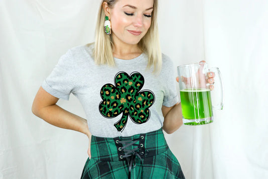 Cheetah Clover Graphic