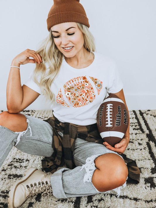 Floral Football Graphic